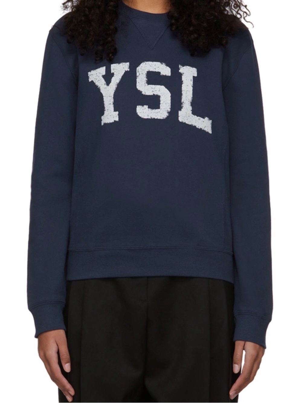 Yves Saint Laurent Navy YSL Sweater